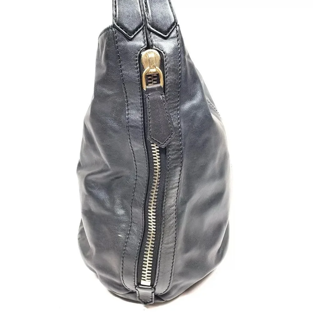 Auth Givenchy Black Lambskin Tinhan Hobo Bag Preloved Purse Shoulder Bag